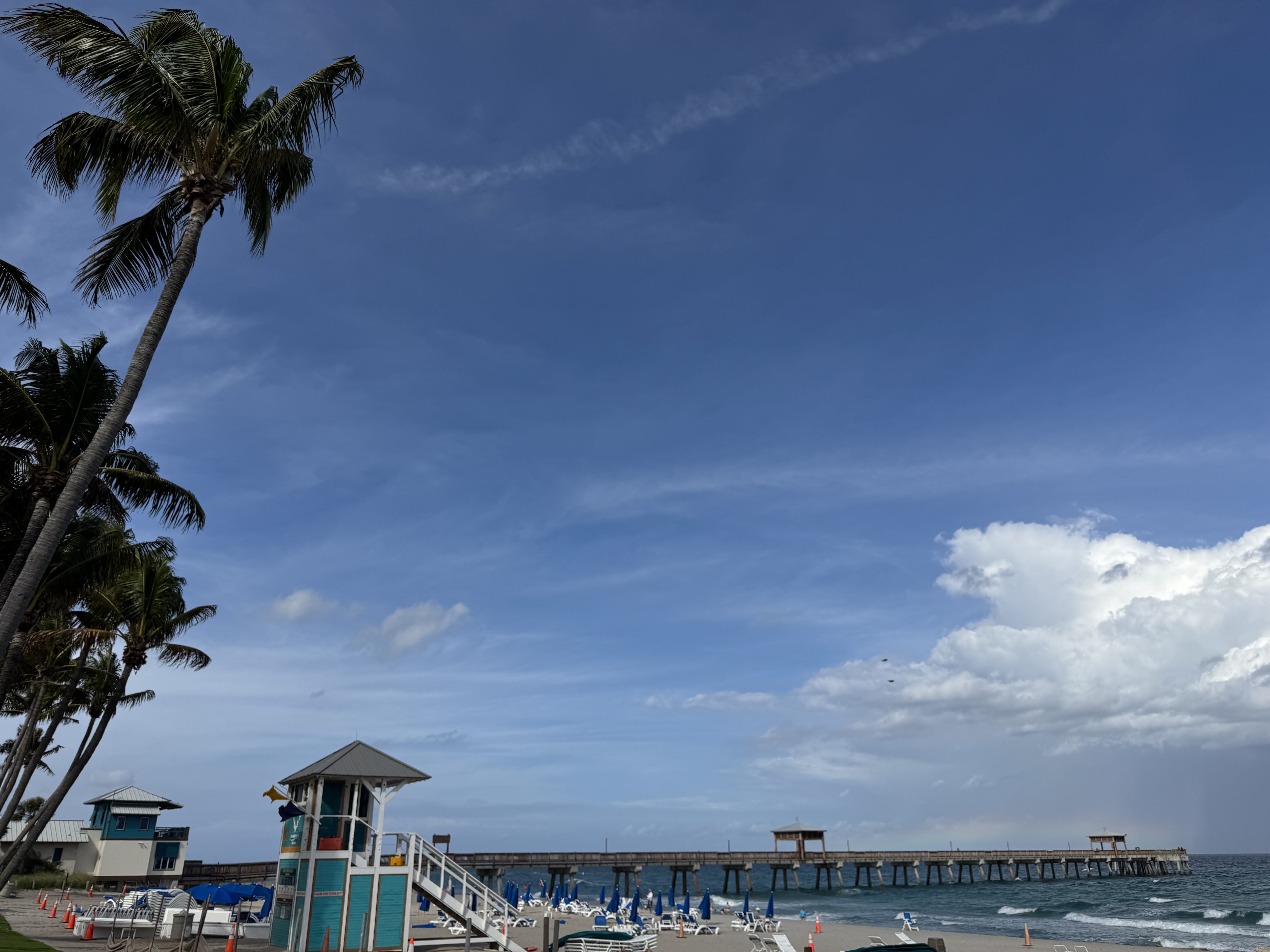 Scenic beach background
